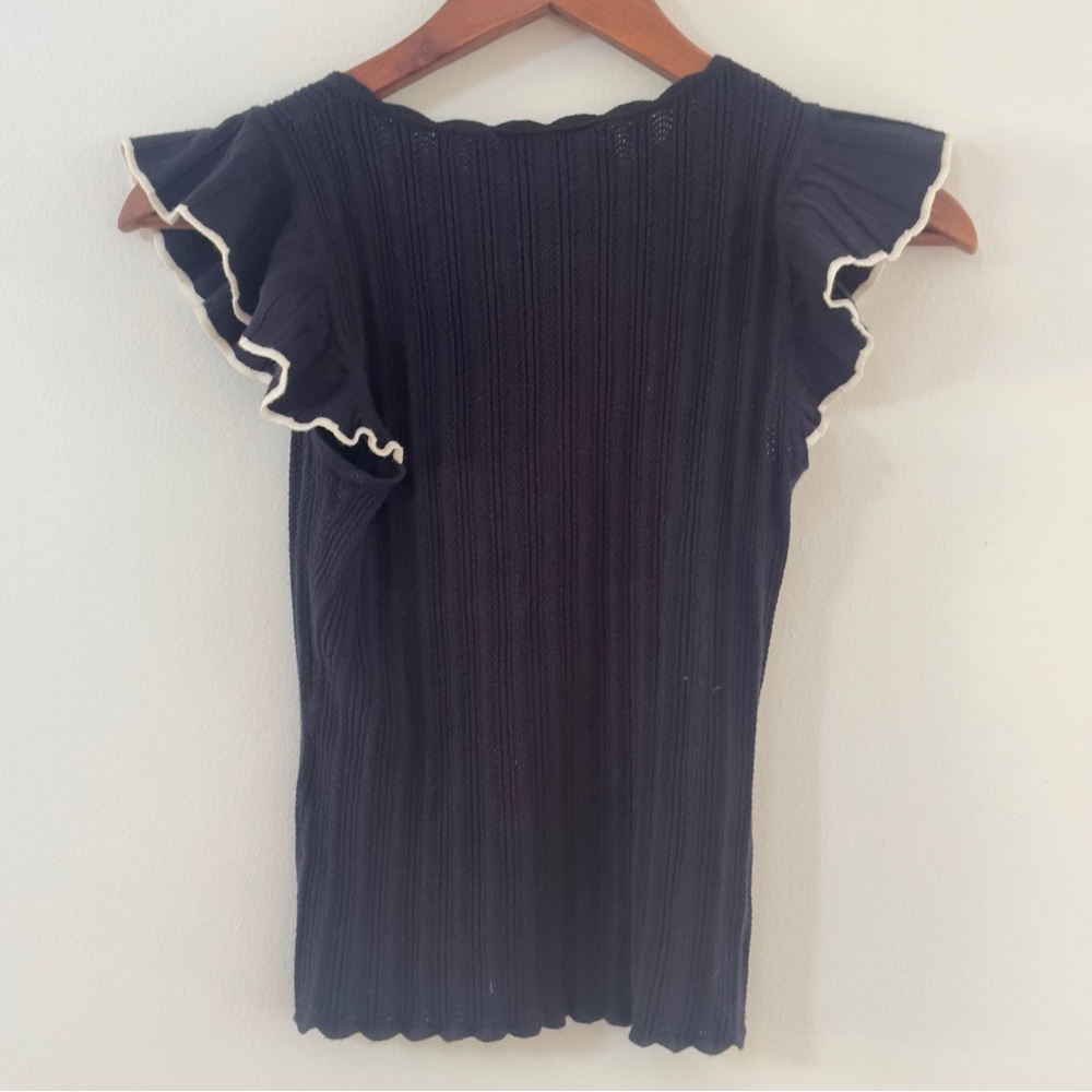 Sezane Nathan Knit Top Sz S - Picture 5 of 8